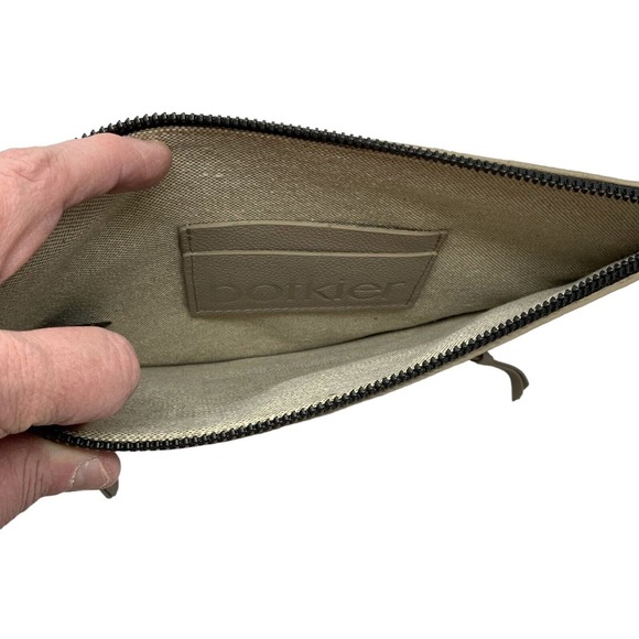 Botkier Woman's Chelsea Leather Clutch‎ Wristlet Taupe Tan Detachable Large - Picture 8 of 14